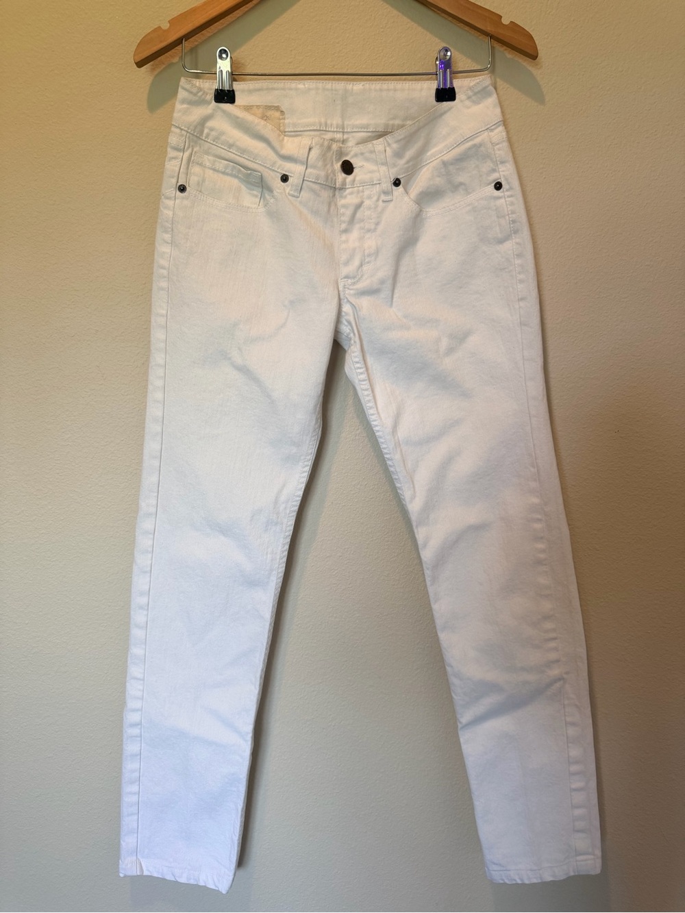 Billy Reid White Skinny Leg Jeans Women’s US Size 6 28x30 #0290